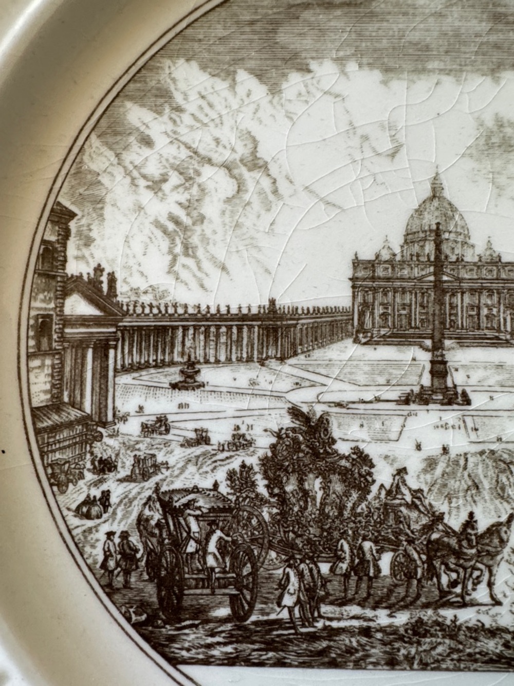 Vintage Wedgwood Rome Plate – Piazza di San Pietro Vatican - Picture 5 of 10